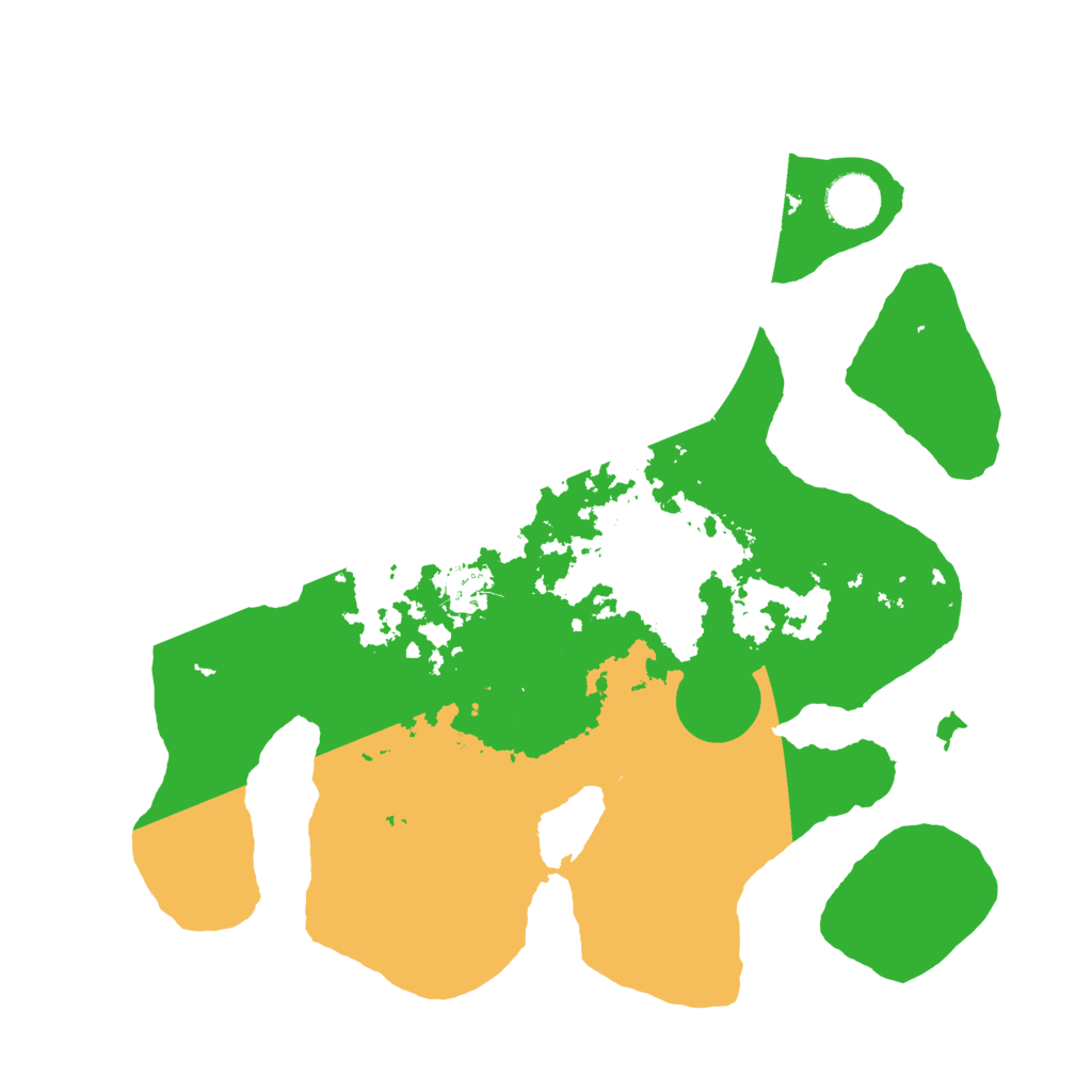 Biome Rust Map: Barren, Size: 3500, Seed: 4307809