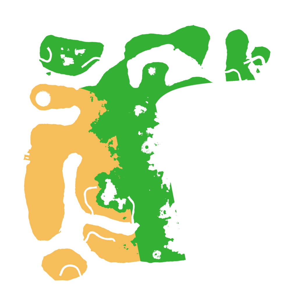 Biome Rust Map: Procedural Map, Size: 3500, Seed: 2956053