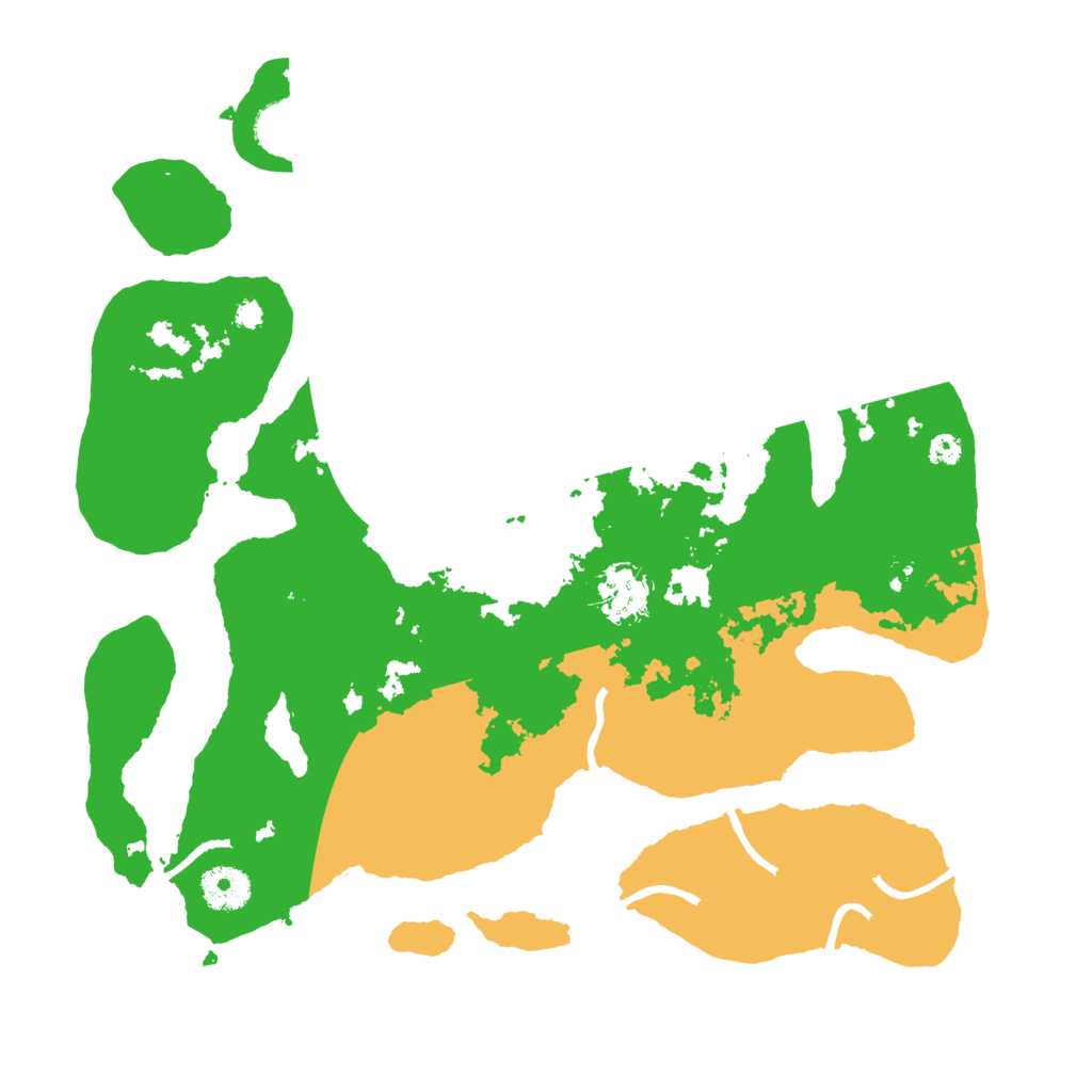 Biome Rust Map: Procedural Map, Size: 3500, Seed: 5079427