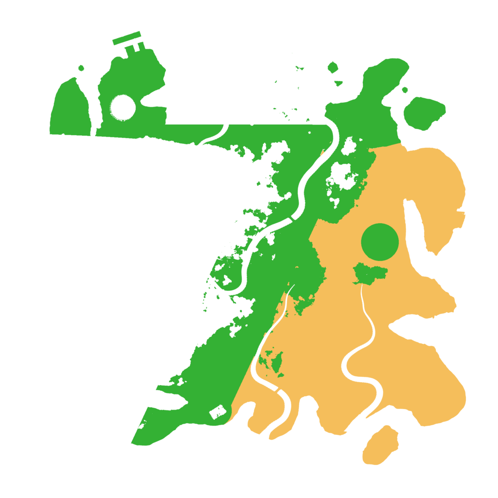Biome Rust Map: Procedural Map, Size: 3500, Seed: 2278580