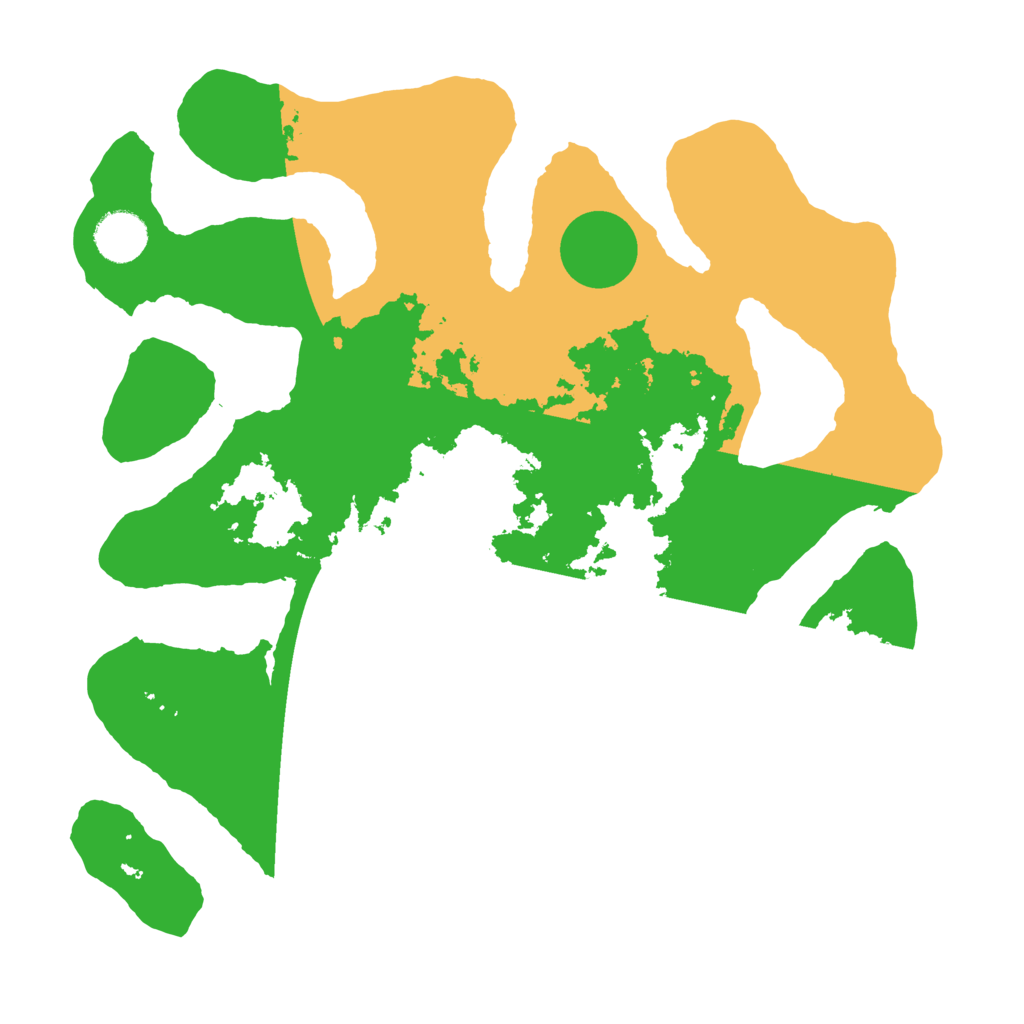 Biome Rust Map: Barren, Size: 3500, Seed: 2309960