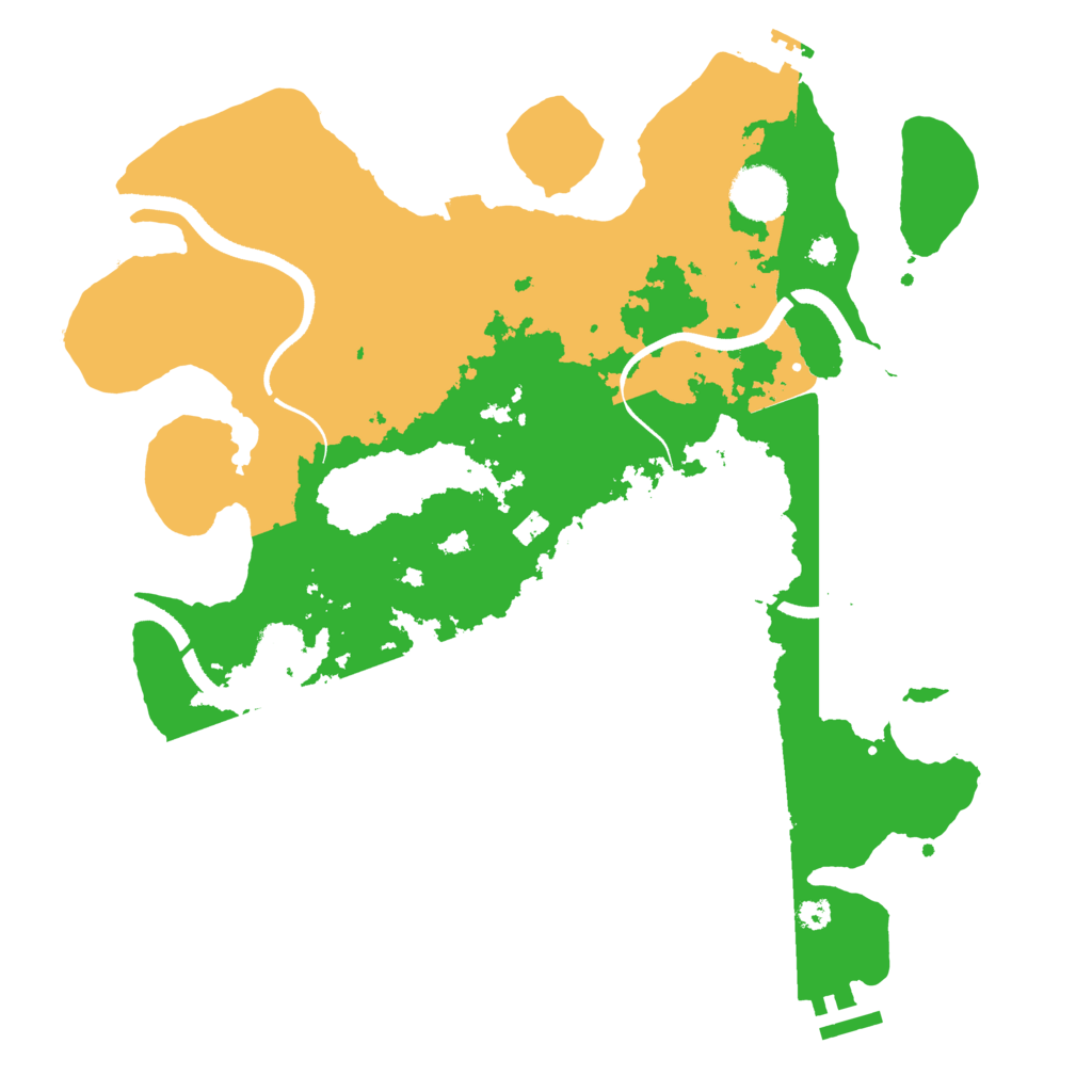 Biome Rust Map: Procedural Map, Size: 3500, Seed: 5358595