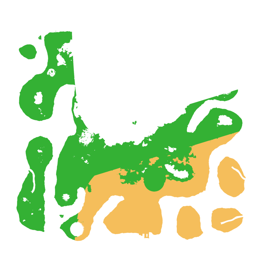 Biome Rust Map: Procedural Map, Size: 3500, Seed: 378330