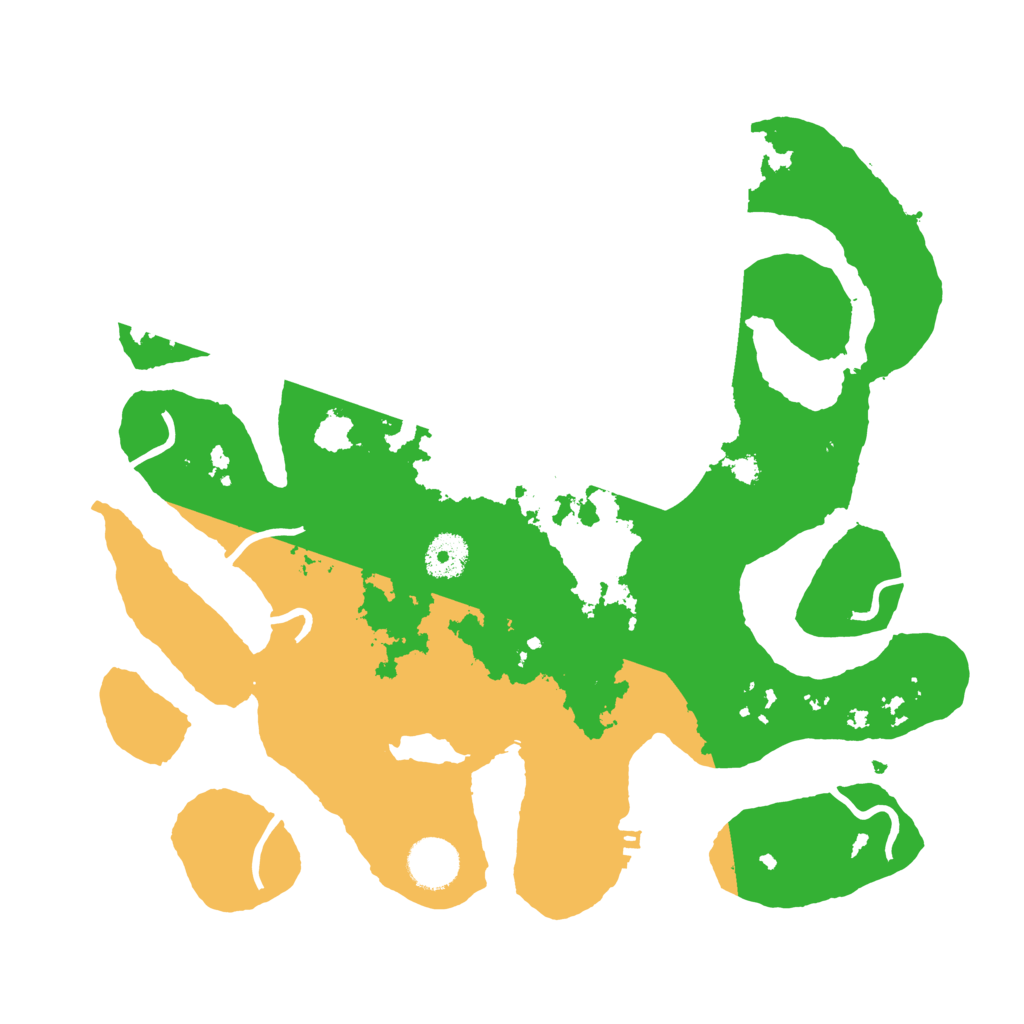 Biome Rust Map: Procedural Map, Size: 3500, Seed: 6366964