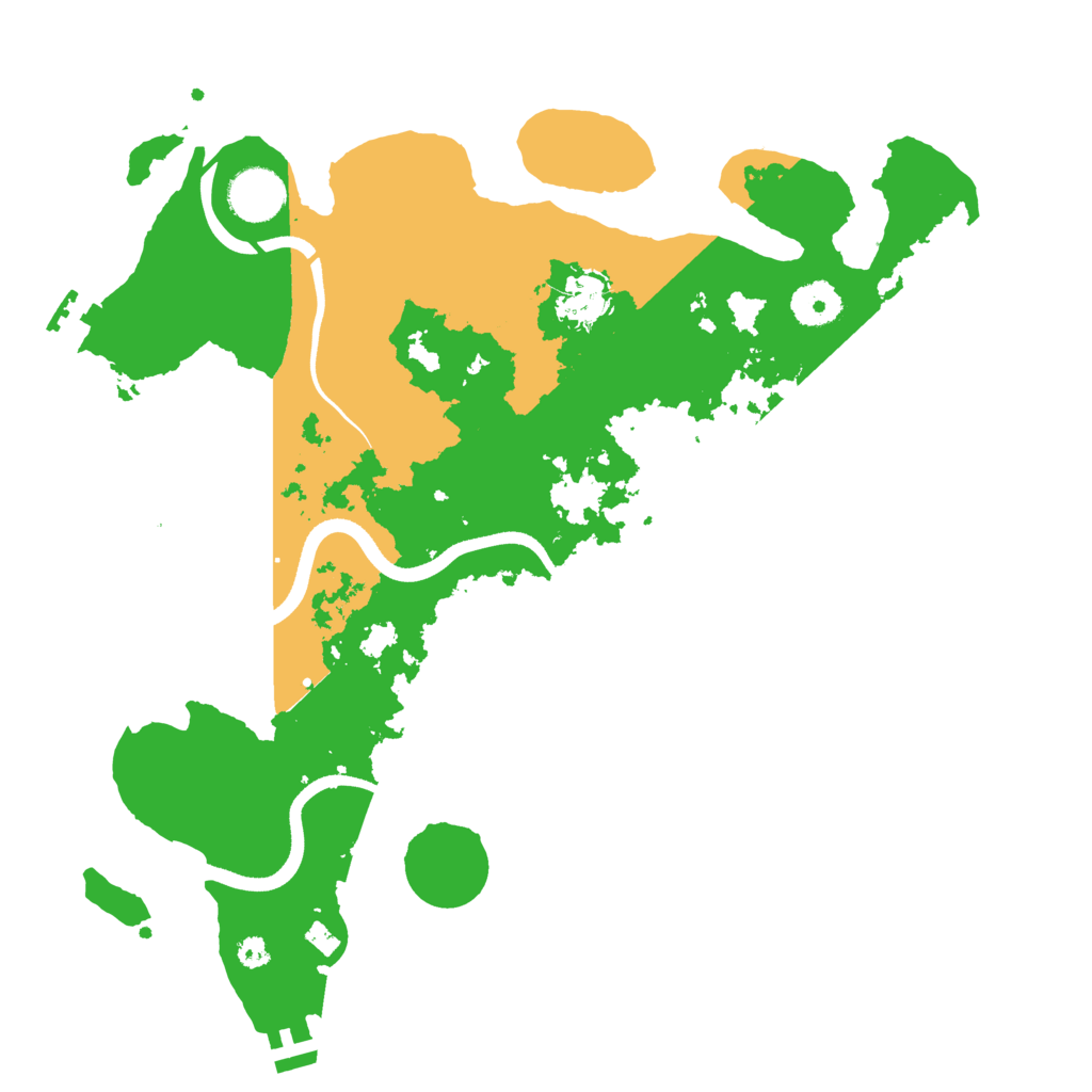 Biome Rust Map: Procedural Map, Size: 3500, Seed: 5710197