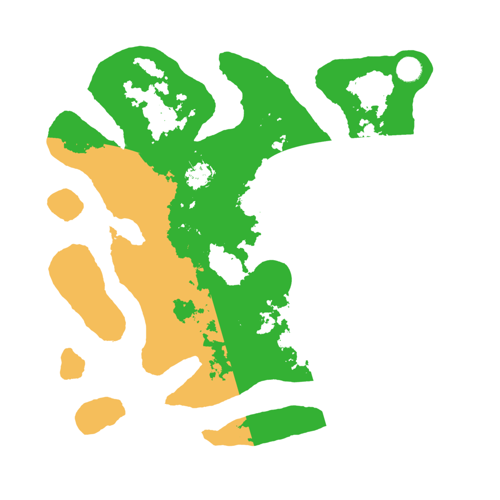 Biome Rust Map: Barren, Size: 3500, Seed: 575507