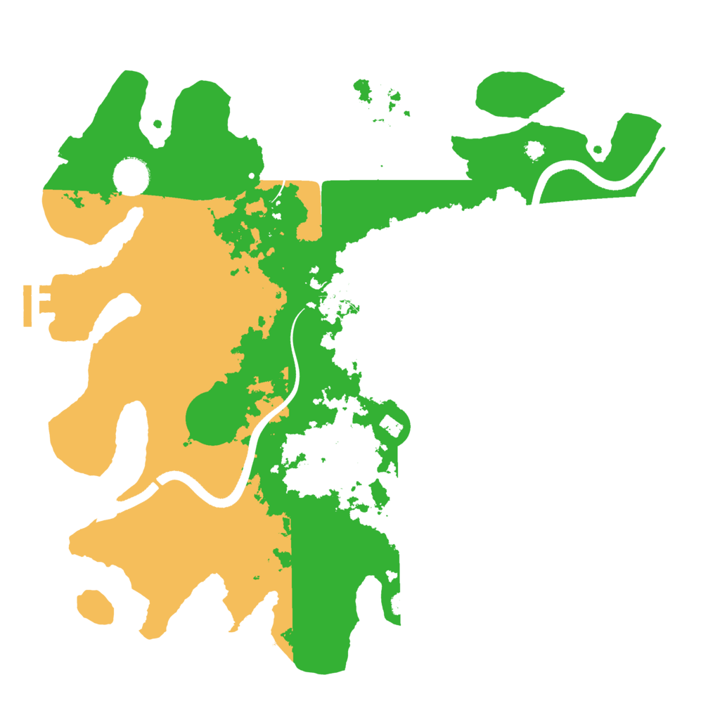 Biome Rust Map: Procedural Map, Size: 3500, Seed: 783544