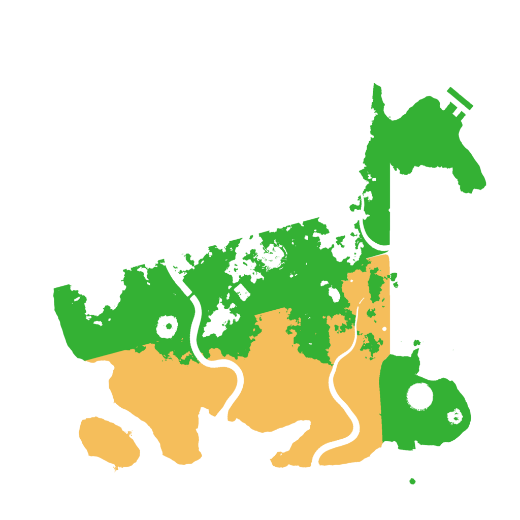 Biome Rust Map: Procedural Map, Size: 3500, Seed: 2841670