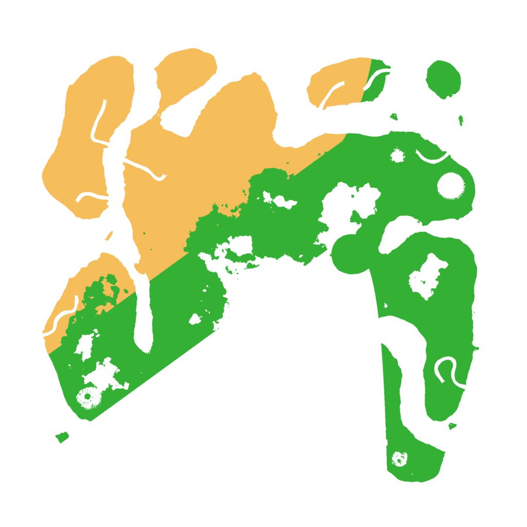 Biome Rust Map: Procedural Map, Size: 3500, Seed: 2740400