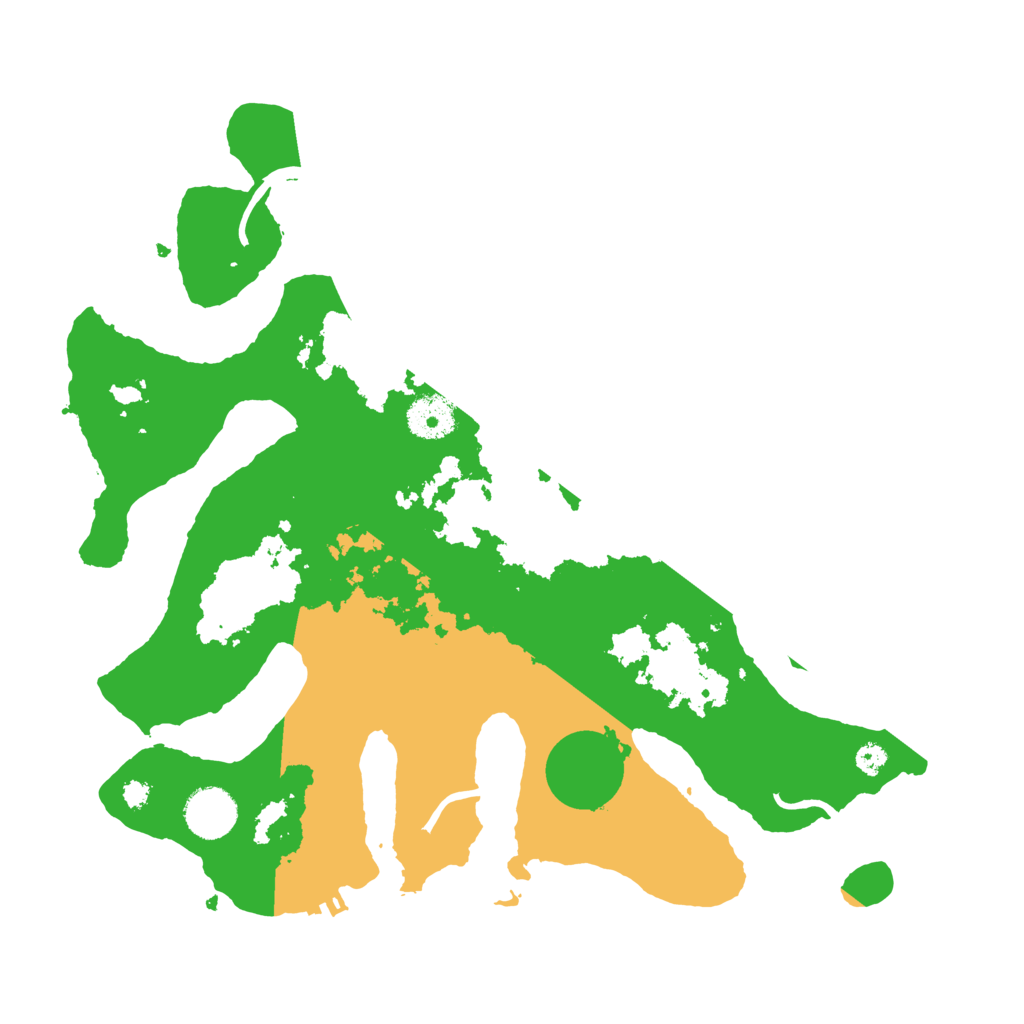 Biome Rust Map: Procedural Map, Size: 3500, Seed: 598463168