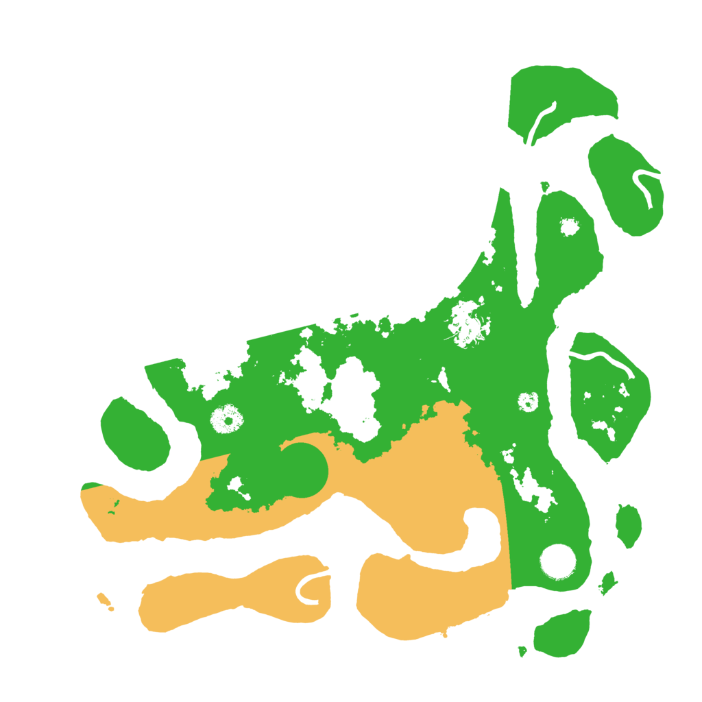 Biome Rust Map: Procedural Map, Size: 3500, Seed: 967773