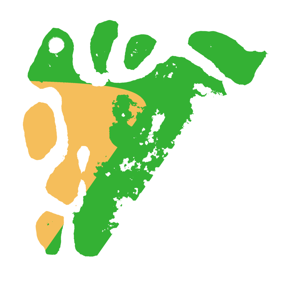 Biome Rust Map: Barren, Size: 3500, Seed: 965980