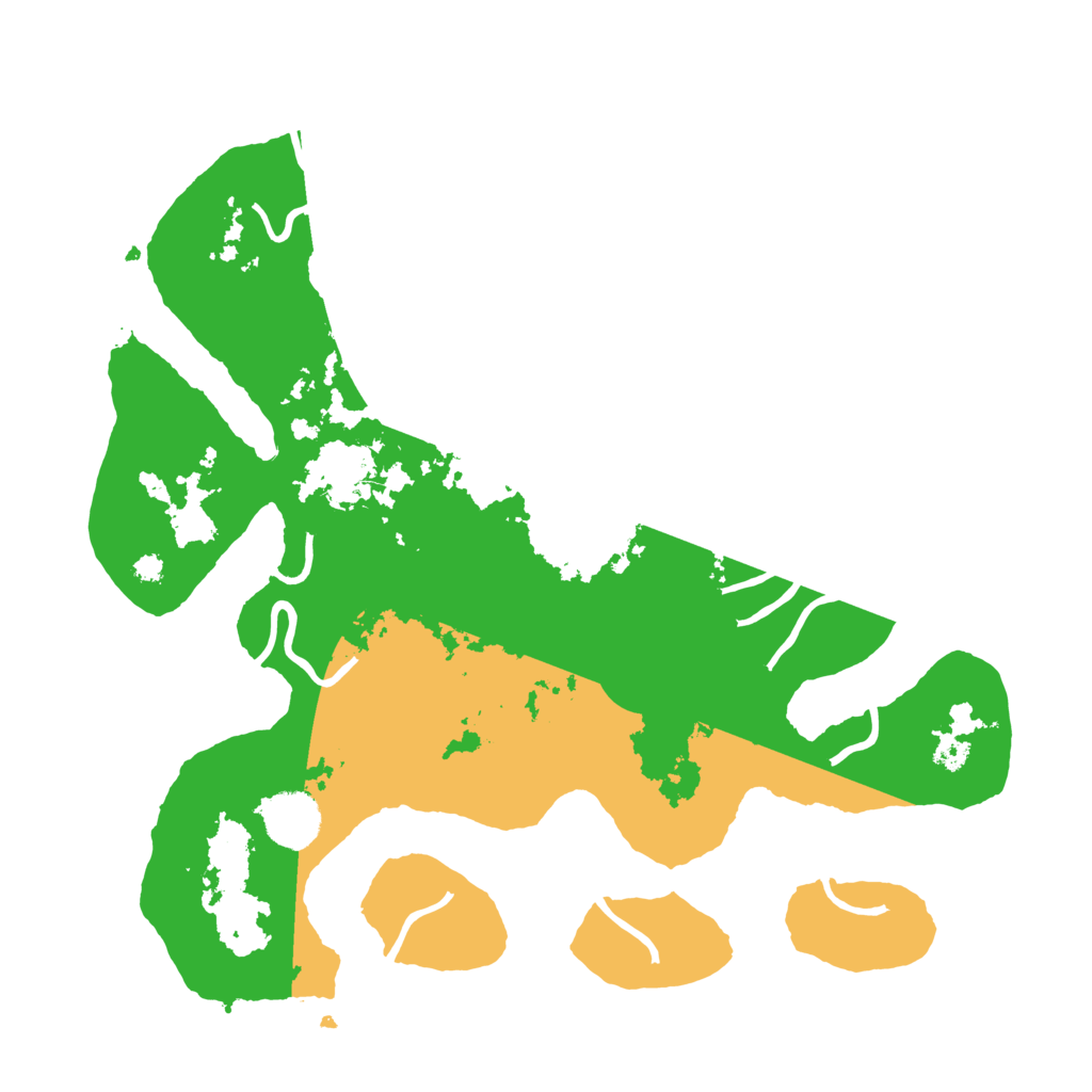 Biome Rust Map: Procedural Map, Size: 3500, Seed: 401674