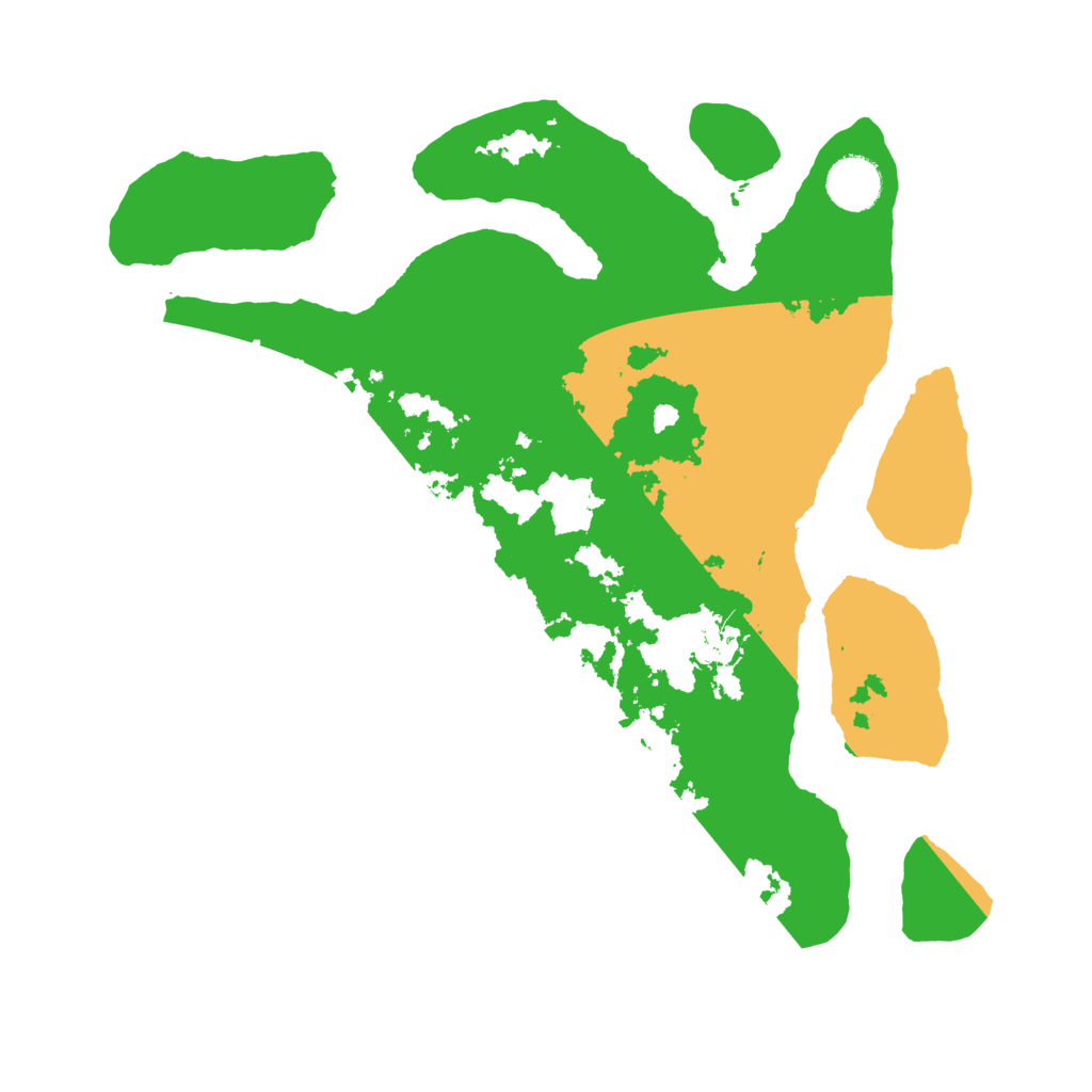 Biome Rust Map: Barren, Size: 3500, Seed: 5438102