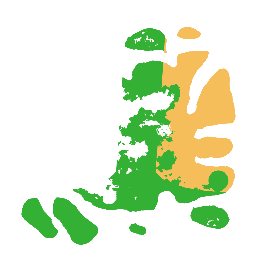 Biome Rust Map: Barren, Size: 3500, Seed: 3997851