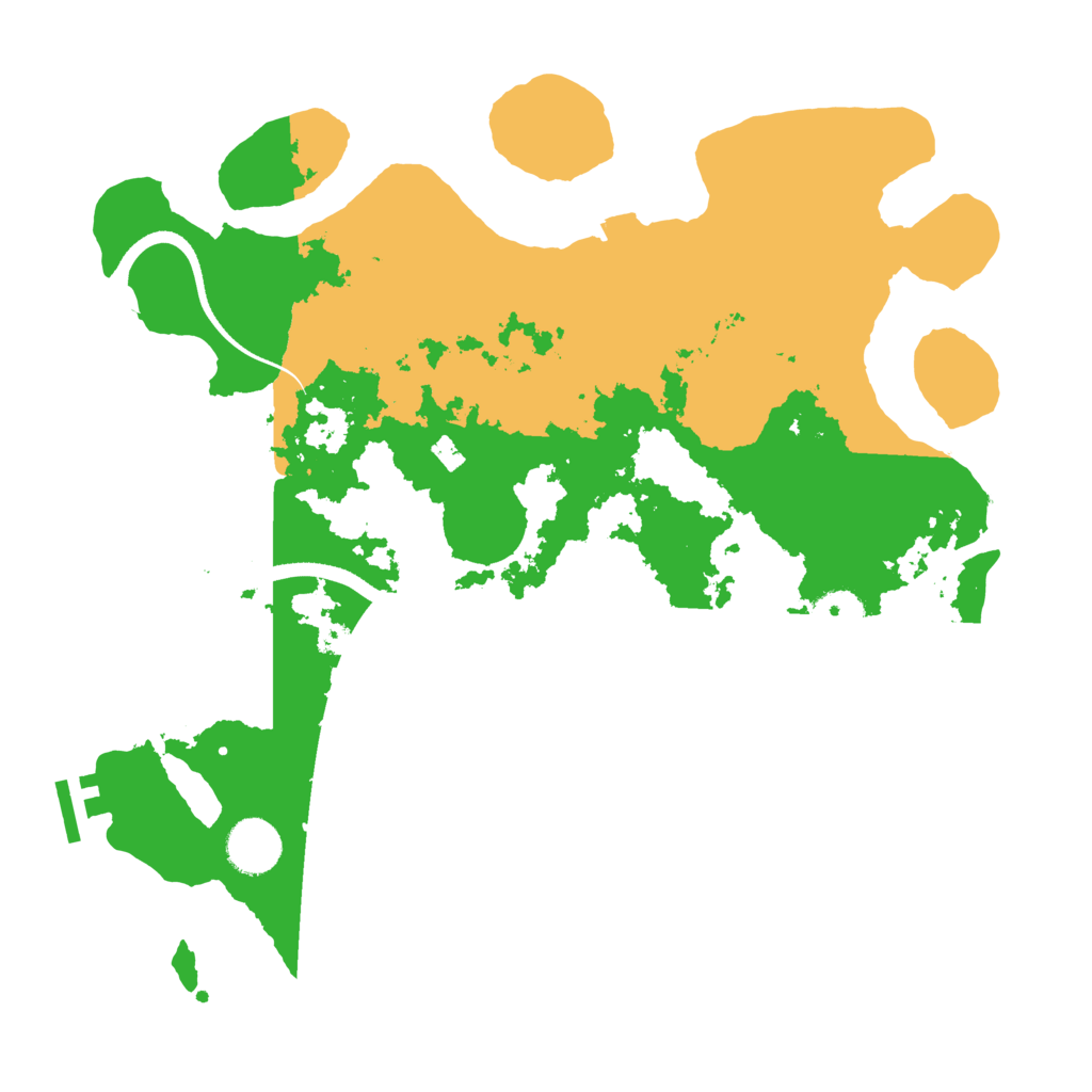 Biome Rust Map: Procedural Map, Size: 3500, Seed: 3840366