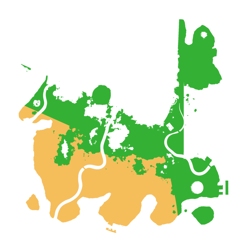 Biome Rust Map: Procedural Map, Size: 3500, Seed: 3173763