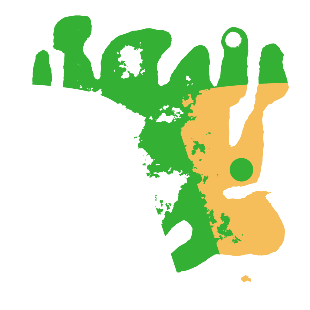 Biome Rust Map: Barren, Size: 3500, Seed: 6387364