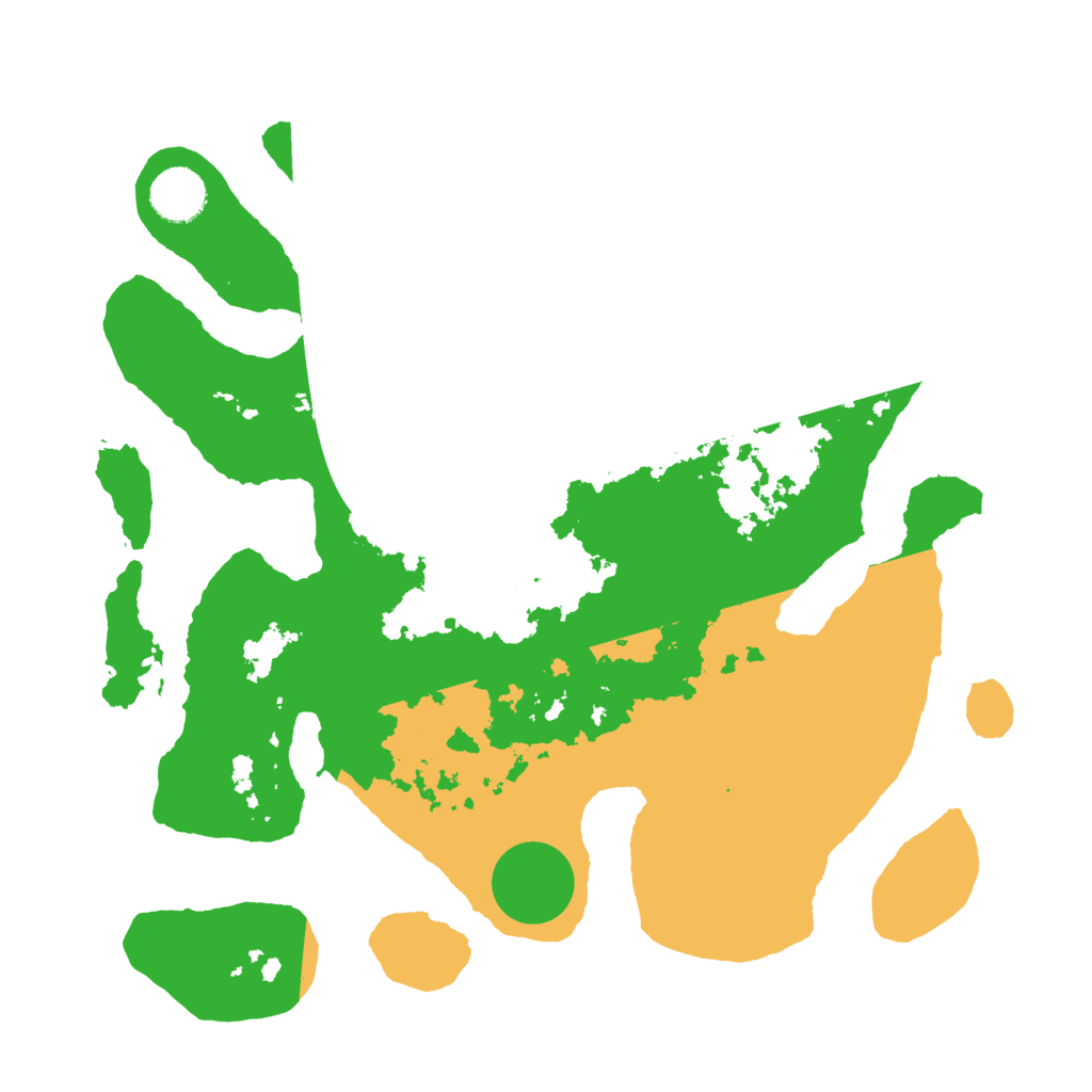 Biome Rust Map: Barren, Size: 3500, Seed: 994783