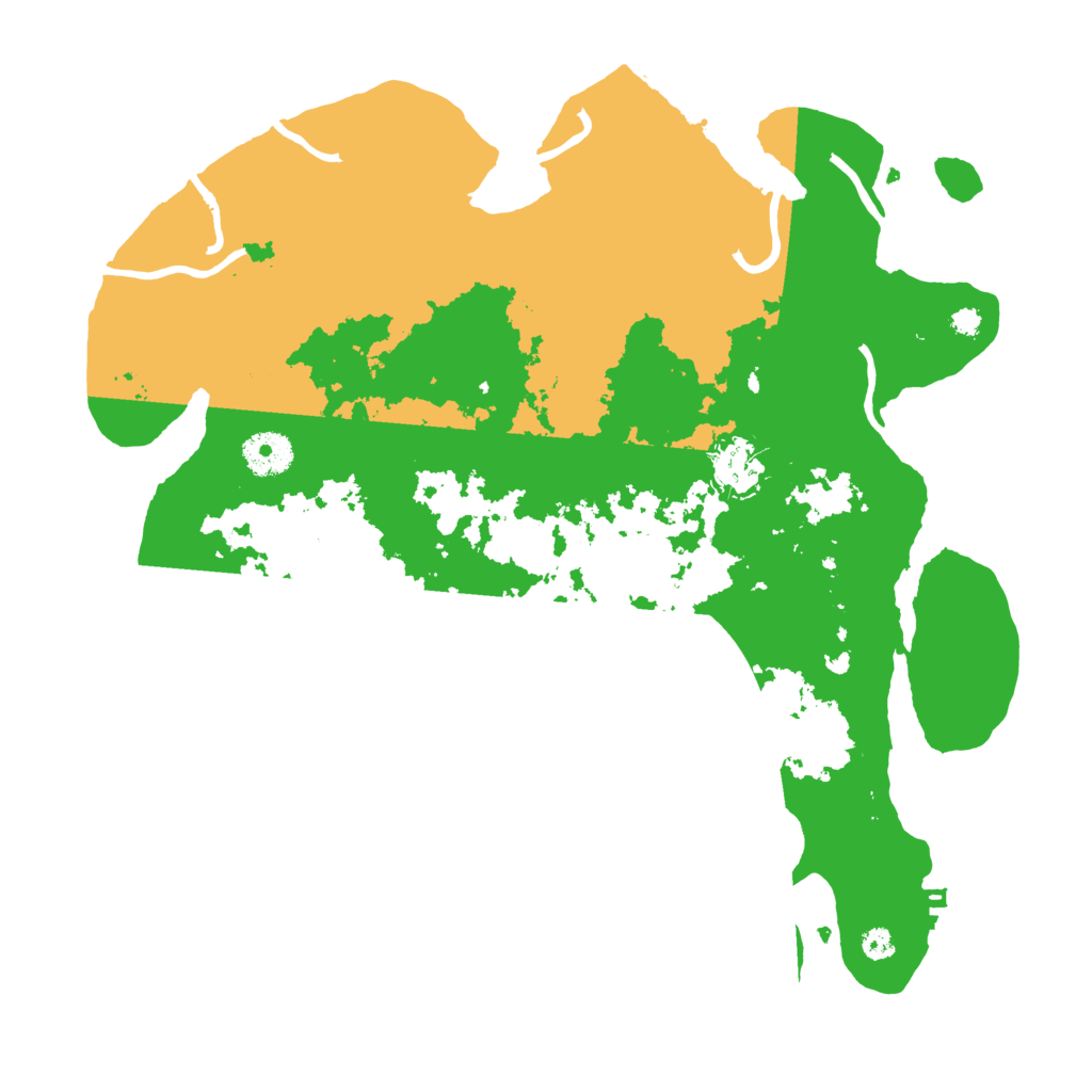 Biome Rust Map: Procedural Map, Size: 3500, Seed: 4279465