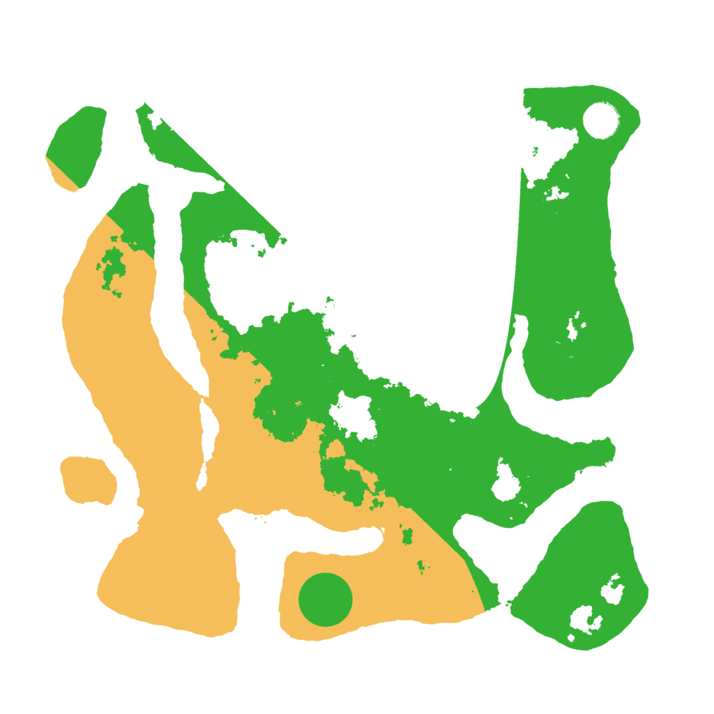 Biome Rust Map: Barren, Size: 3500, Seed: 6136103