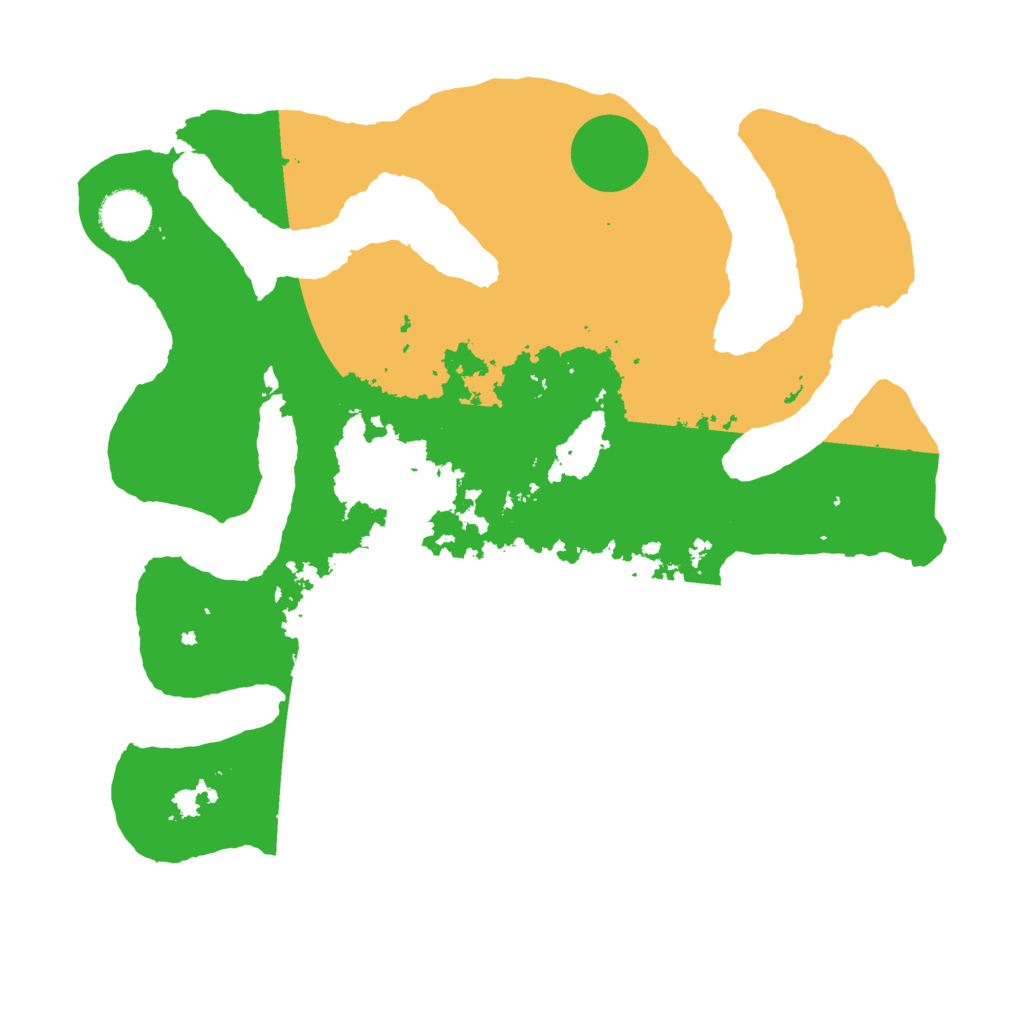 Biome Rust Map: Barren, Size: 3500, Seed: 553037