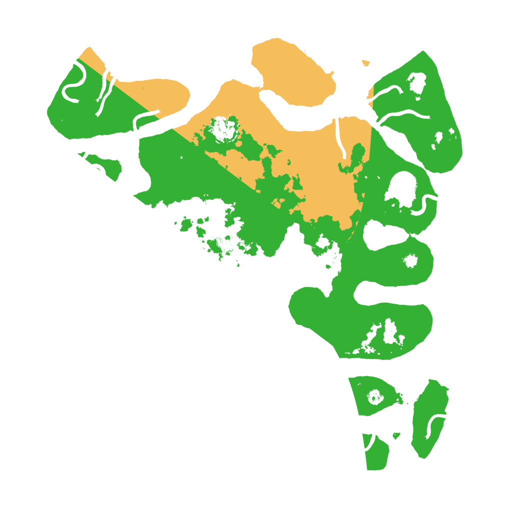 Biome Rust Map: Procedural Map, Size: 3500, Seed: 4418771