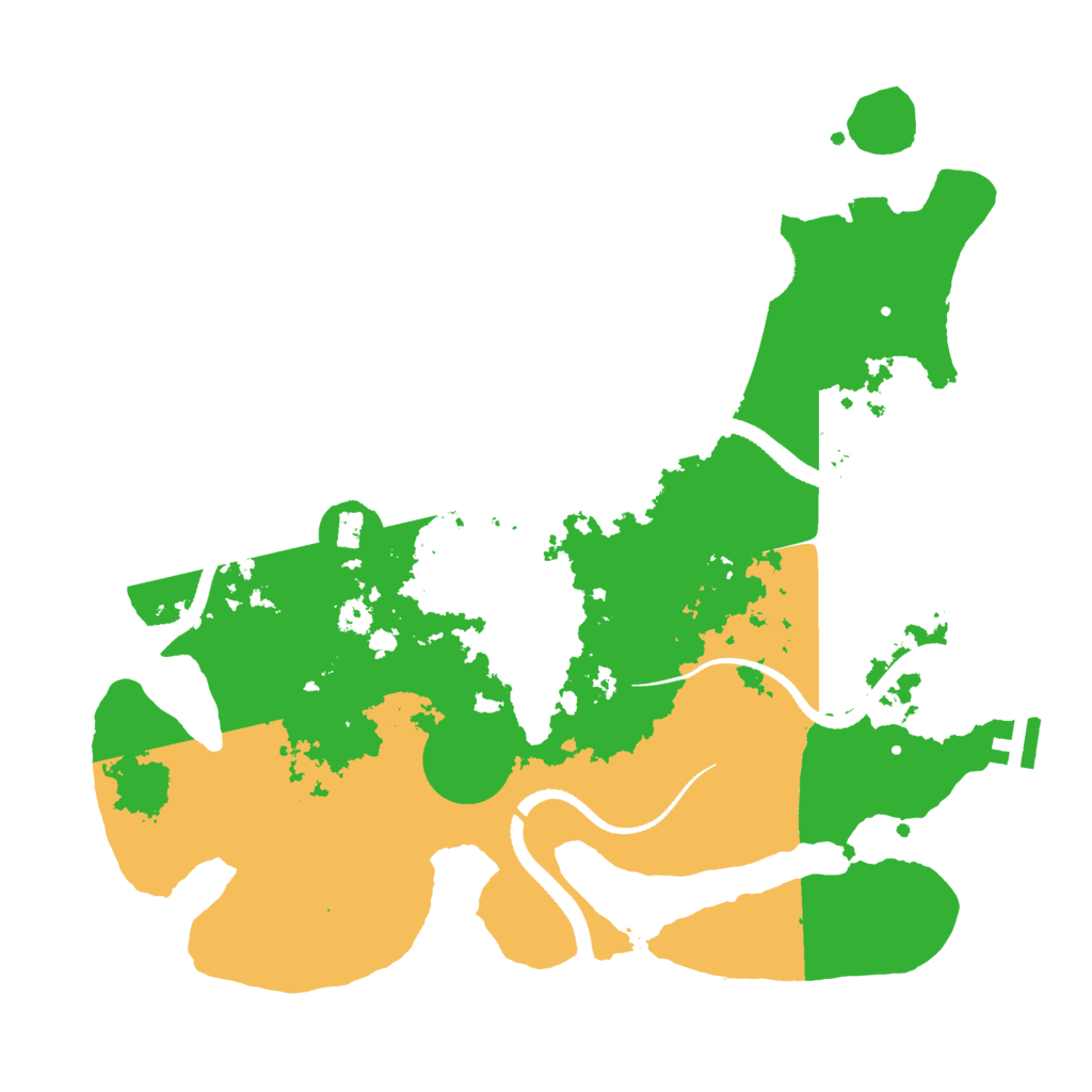 Biome Rust Map: Procedural Map, Size: 3250, Seed: 229474667