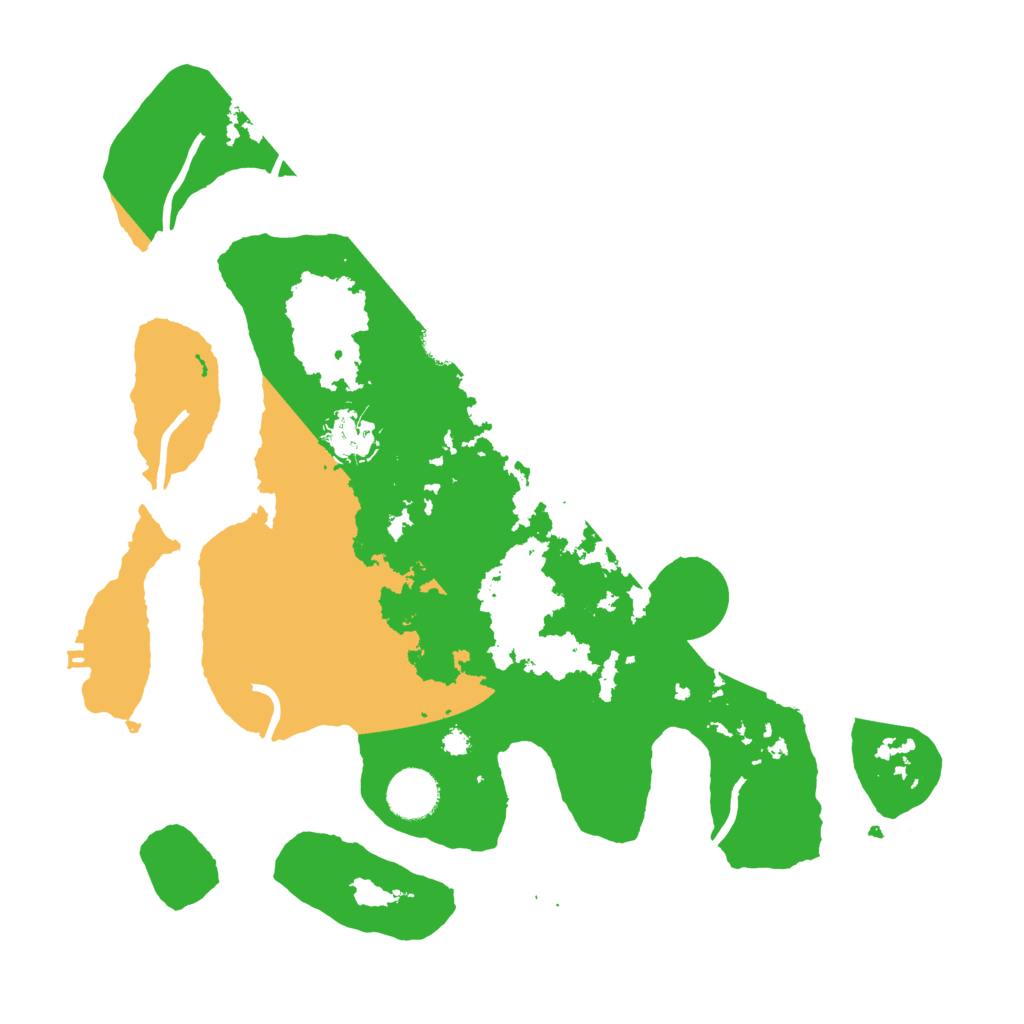 Biome Rust Map: Procedural Map, Size: 3500, Seed: 5308352