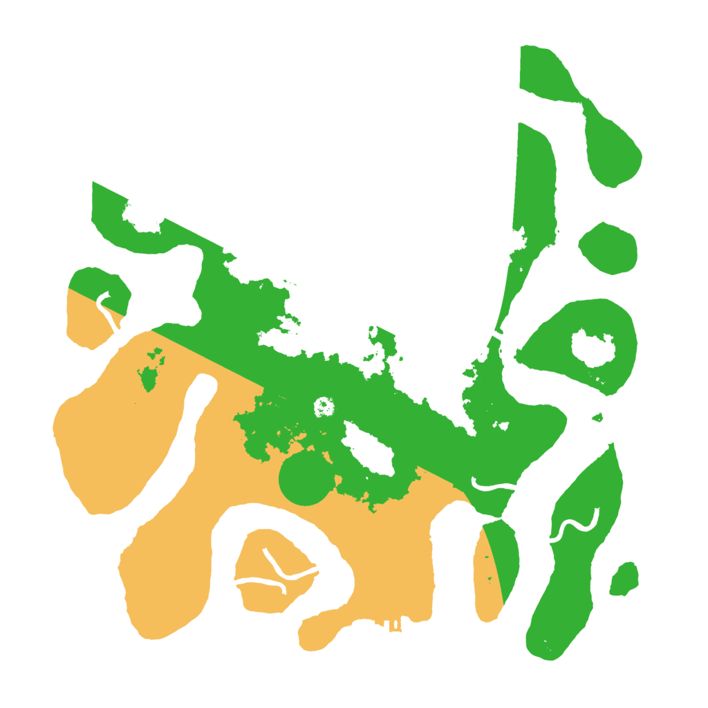 Biome Rust Map: Procedural Map, Size: 3500, Seed: 4459559