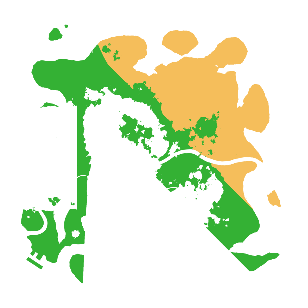 Biome Rust Map: Procedural Map, Size: 3500, Seed: 4375957