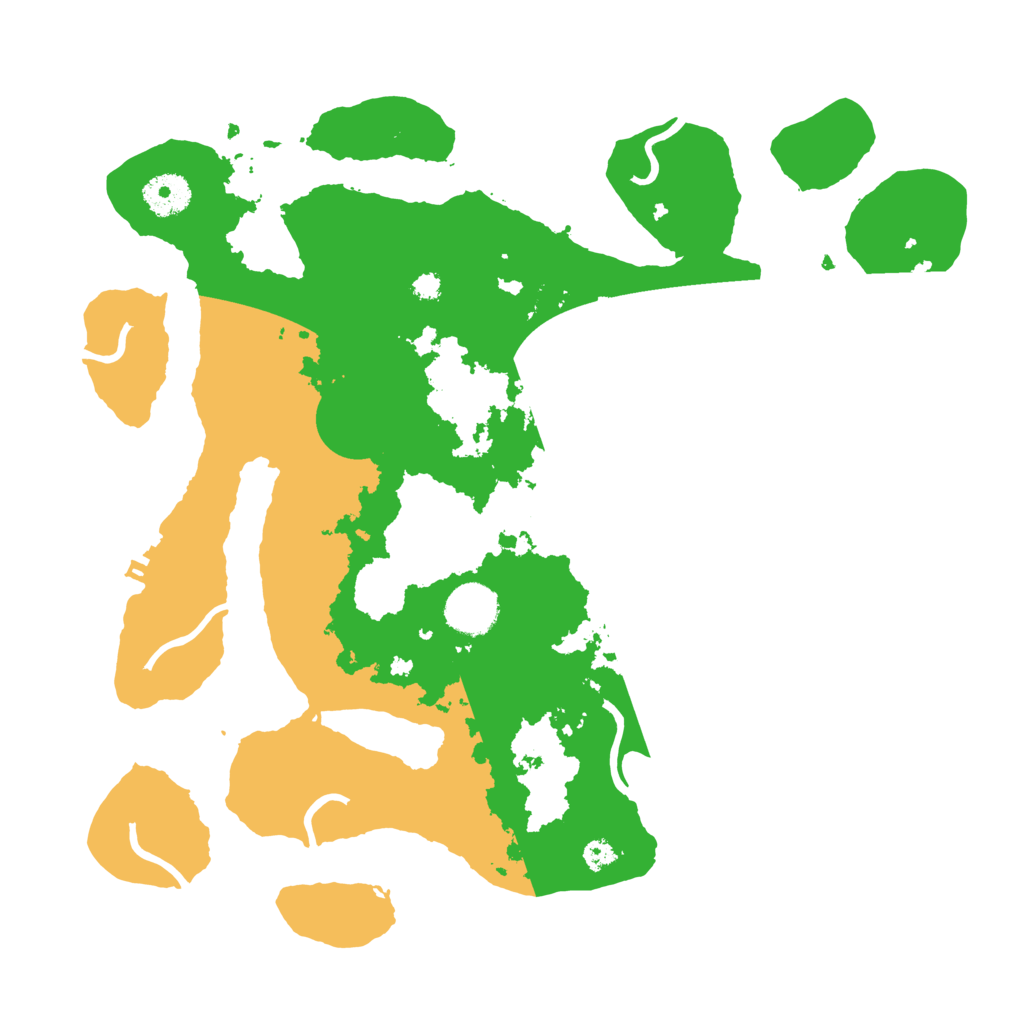 Biome Rust Map: Procedural Map, Size: 3500, Seed: 3404167