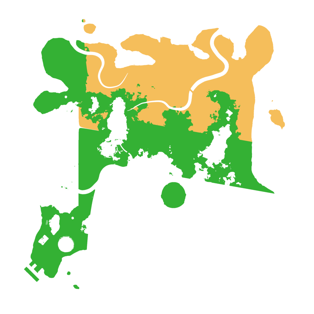 Biome Rust Map: Procedural Map, Size: 3500, Seed: 6099279