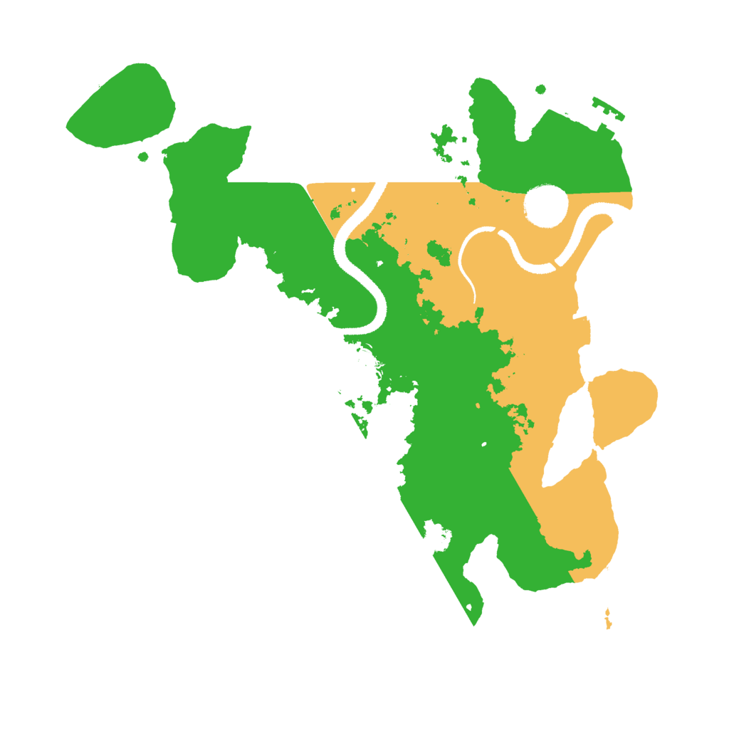 Biome Rust Map: Procedural Map, Size: 3000, Seed: 56966