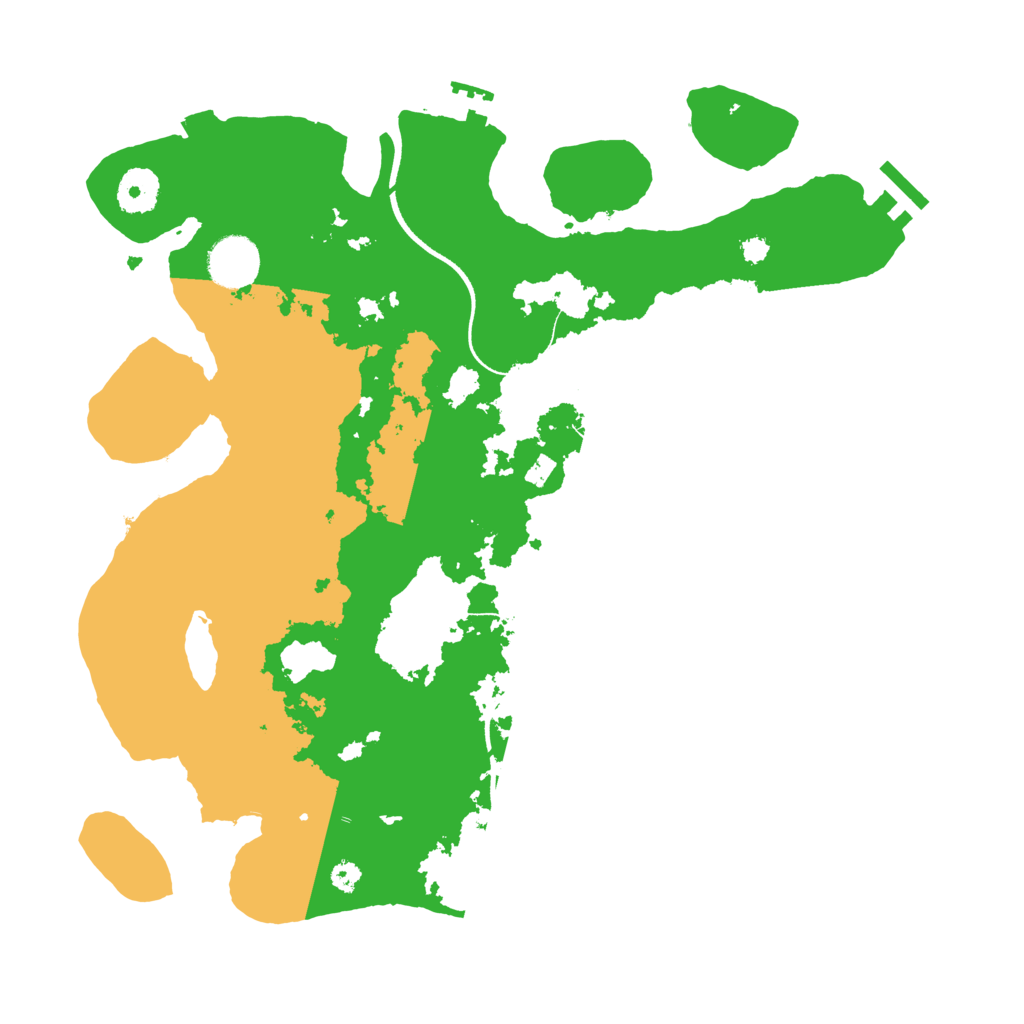 Biome Rust Map: Procedural Map, Size: 3500, Seed: 620072