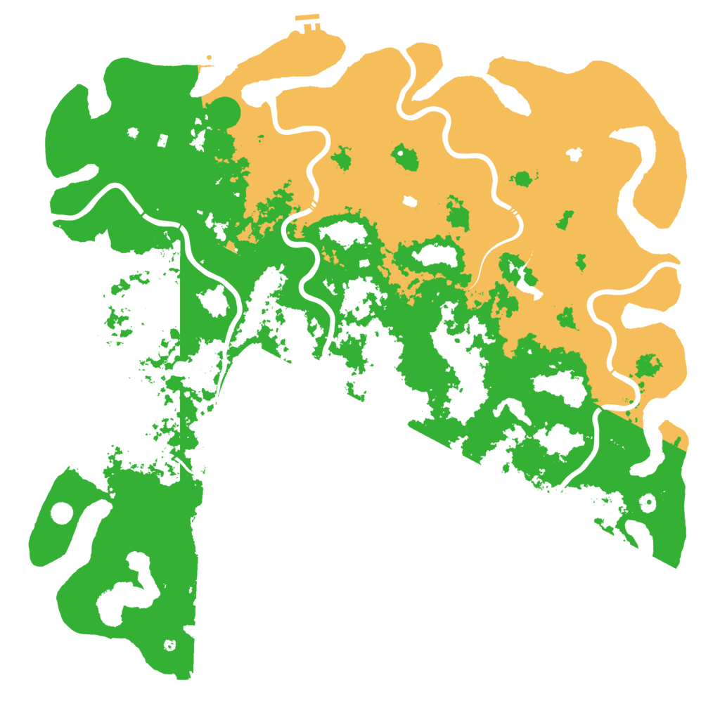 Biome Rust Map: Procedural Map, Size: 6000, Seed: 6845618