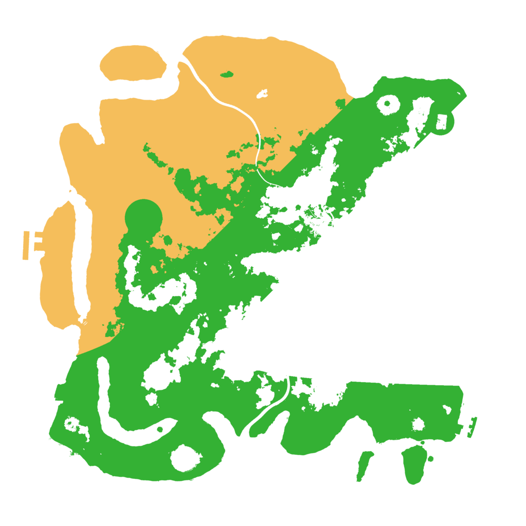 Biome Rust Map: Procedural Map, Size: 3700, Seed: 940016079
