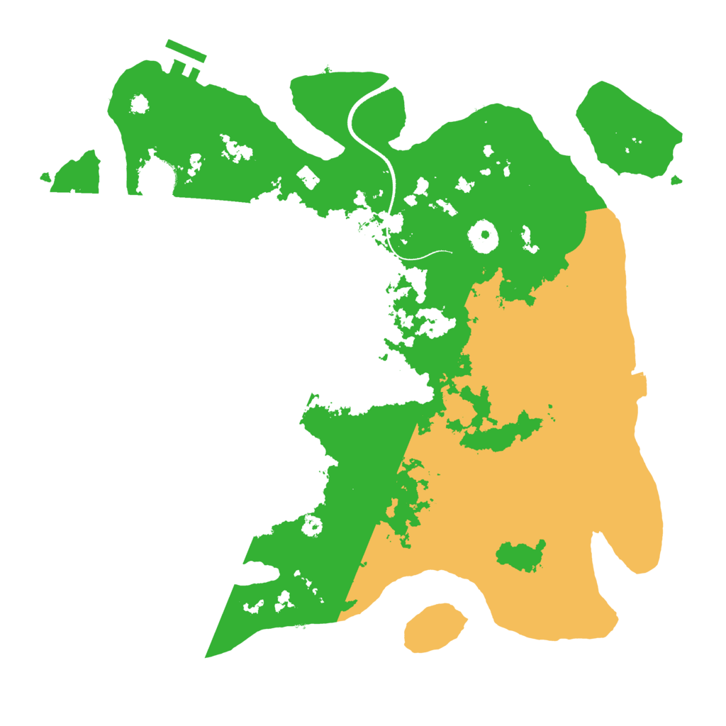 Biome Rust Map: Procedural Map, Size: 3500, Seed: 3640852