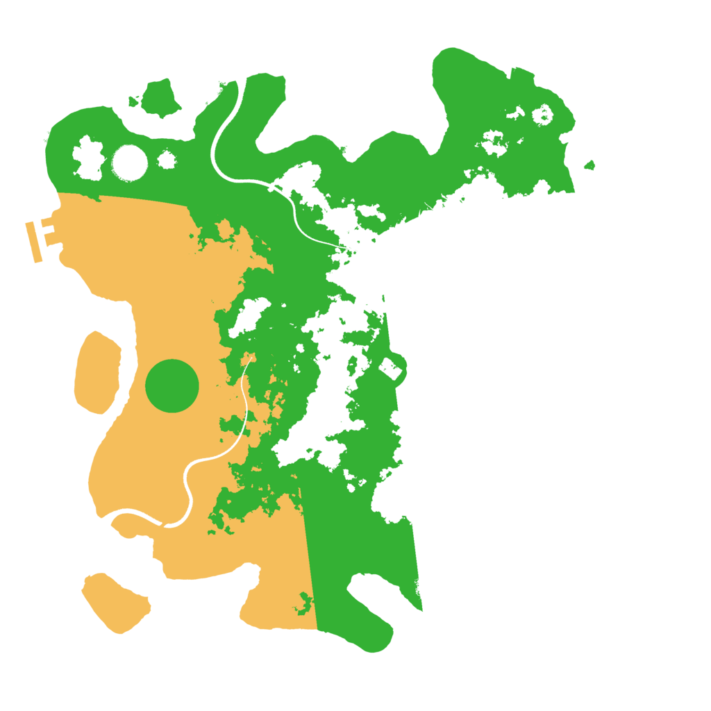 Biome Rust Map: Procedural Map, Size: 3500, Seed: 3511402