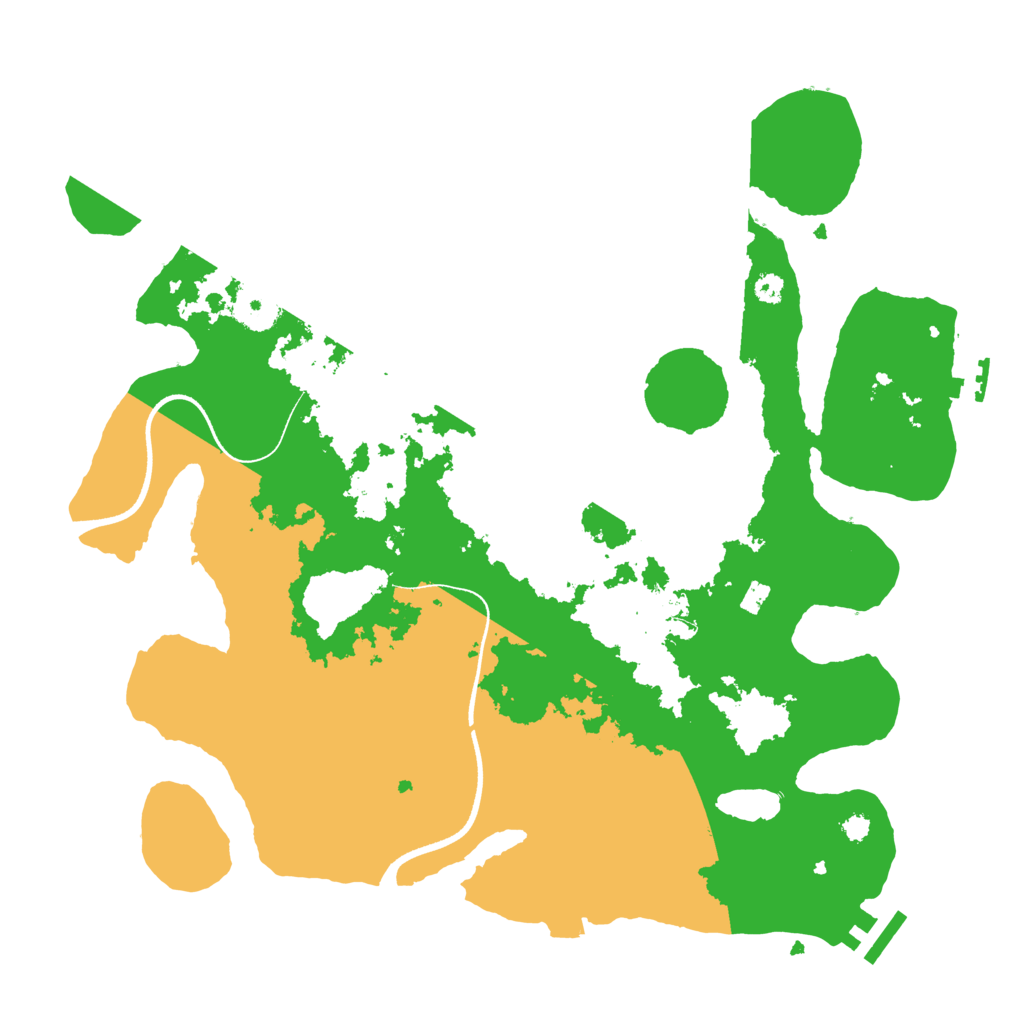 Biome Rust Map: Procedural Map, Size: 3500, Seed: 2498082