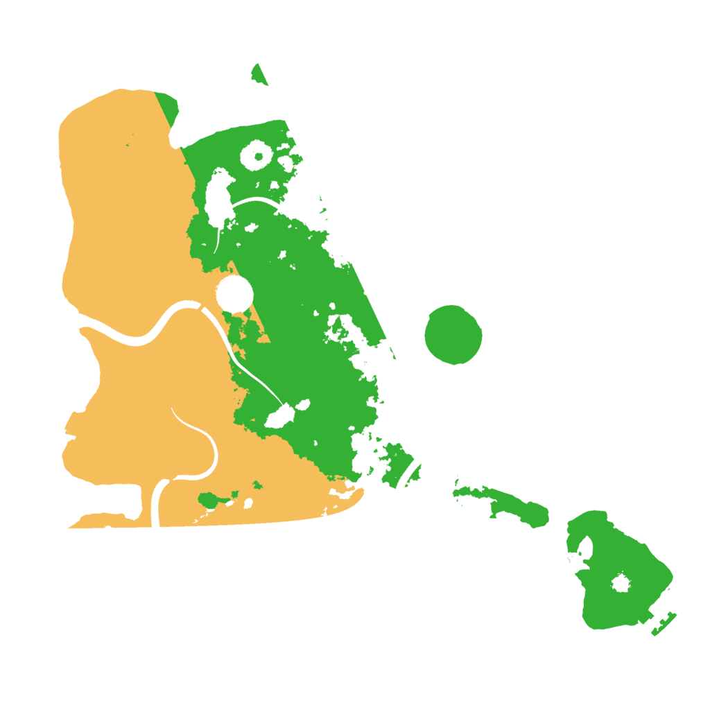 Biome Rust Map: Procedural Map, Size: 3500, Seed: 1412312312
