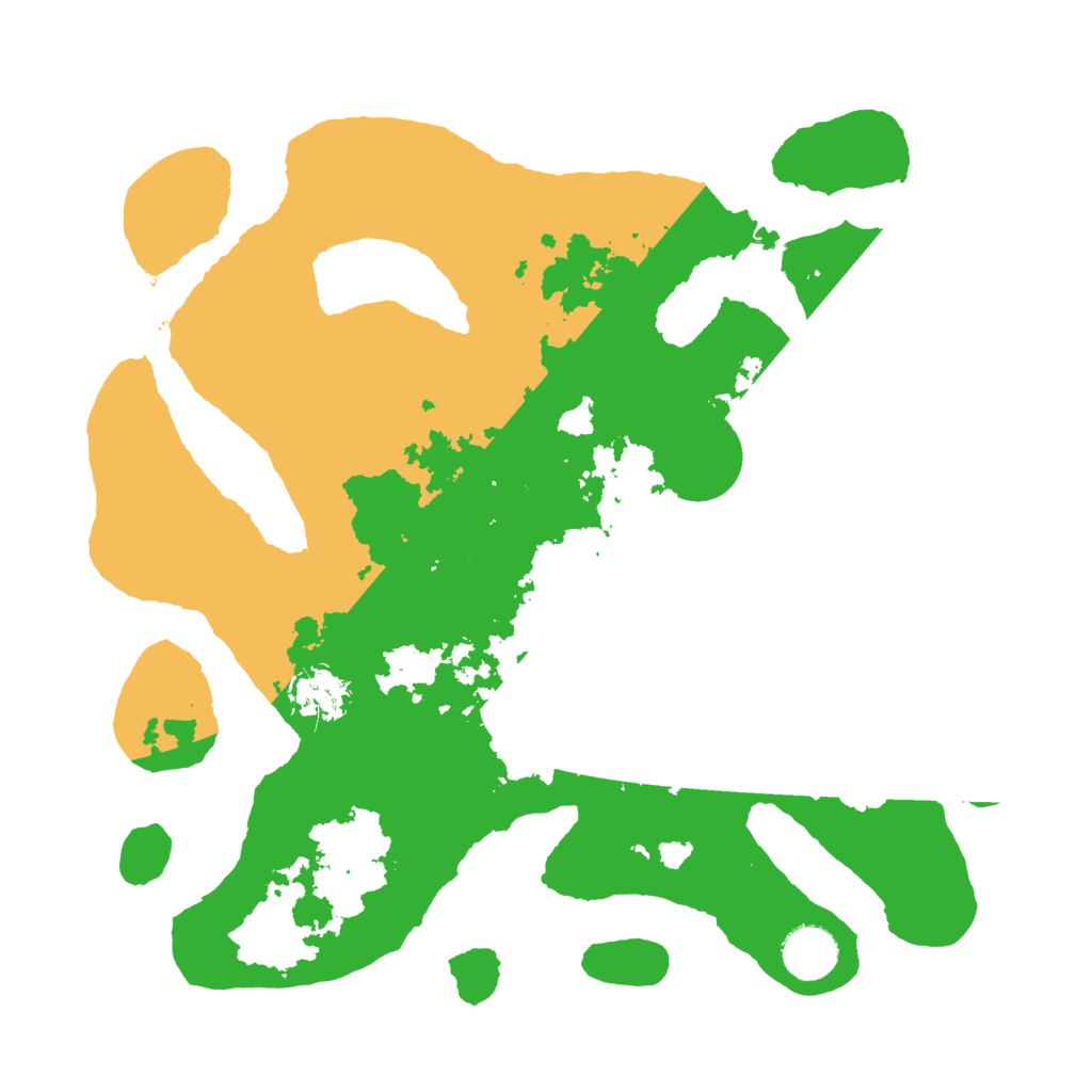 Biome Rust Map: Barren, Size: 3500, Seed: 305964