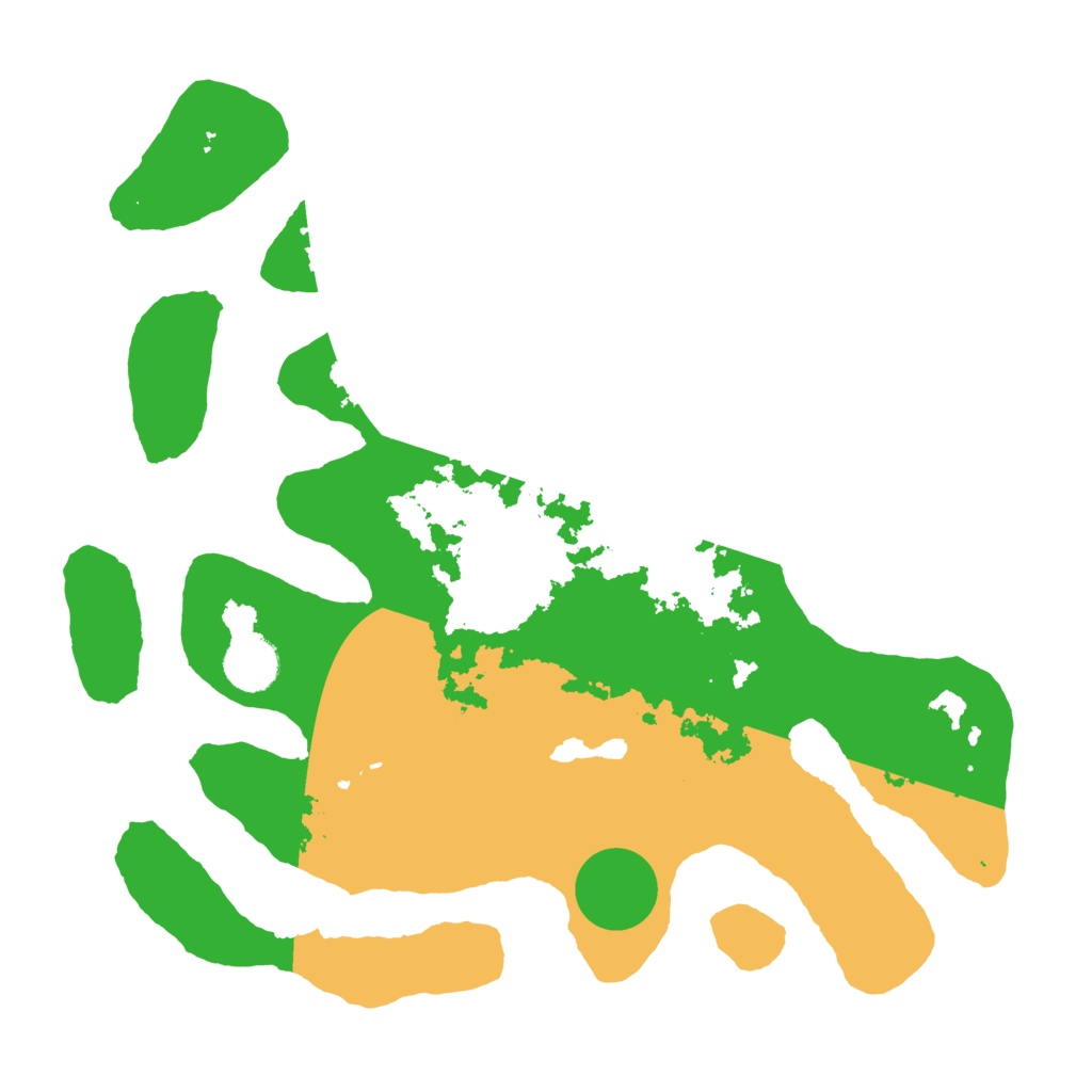 Biome Rust Map: Barren, Size: 3500, Seed: 706167