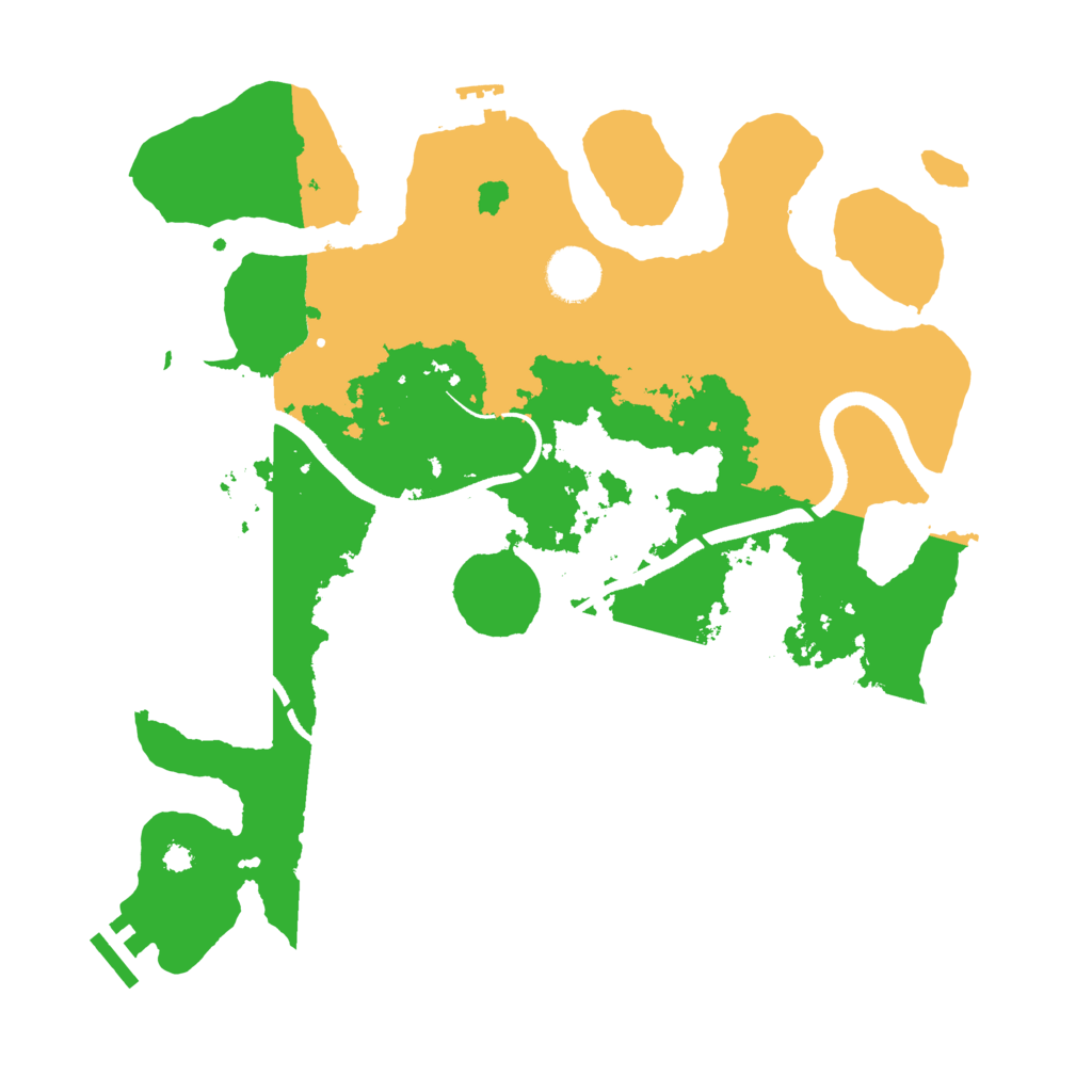 Biome Rust Map: Procedural Map, Size: 3500, Seed: 4261008