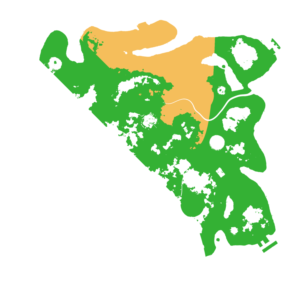 Biome Rust Map: Procedural Map, Size: 3500, Seed: 383004