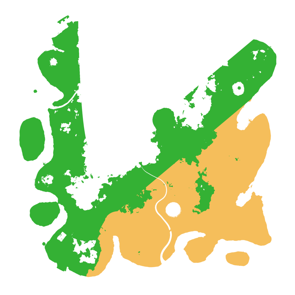 Biome Rust Map: Procedural Map, Size: 3500, Seed: 3169285