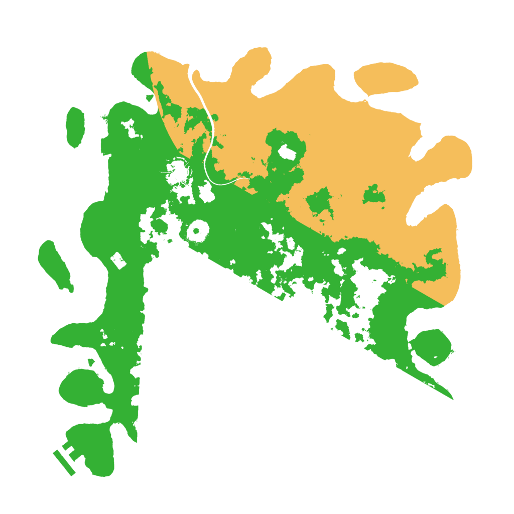 Biome Rust Map: Procedural Map, Size: 3500, Seed: 2640137