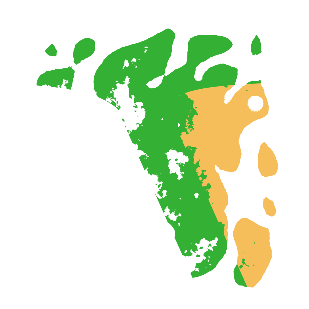 Biome Rust Map: Barren, Size: 3500, Seed: 6322323