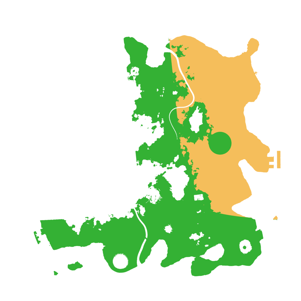 Biome Rust Map: Procedural Map, Size: 3500, Seed: 2004111
