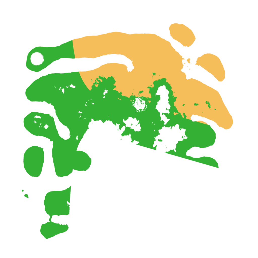 Biome Rust Map: Barren, Size: 3500, Seed: 1711624